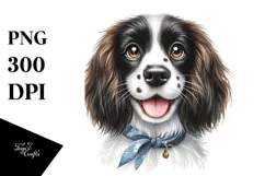 Happy English Springer Spaniel, Transparent PNG Product Image 1