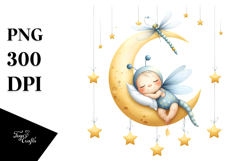 Cute Baby Dragonfly Dressed for Summer PNG Product Image 1