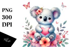 Pastel Koala Watercolor Product Image 1