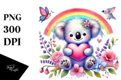 Pastel Koala Watercolor Product Image 1