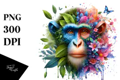 sMonkey Made of Flowers, 20 oz Tumbler Product Image 1