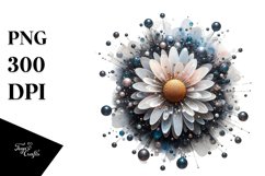 Abstract Shiny Daisy Like Metallic | Sublimation | Clipart Product Image 3