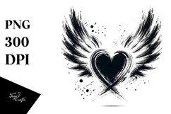 Heart with Wings, Transparent PNG Product Image 1