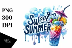 Juicy Cold Drink Sweet Summer PNG Product Image 1