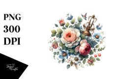 Old-Fashioned Gothic Centered Watercolor | Sublimation Product Image 1