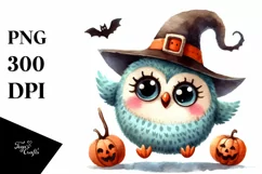 Expressive Baby Owl Sitting PNG Product Image 1