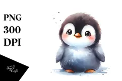 Cute Baby Penguin, Transparent PNG Product Image 1