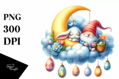 Easter Bunny Clipart |T-shirt, Mug PNG Product Image 1