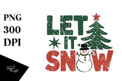 Let It Snow Christmas Png Product Image 1