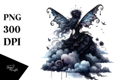 Gothic Fairy on Cloud PNG Product Image 1