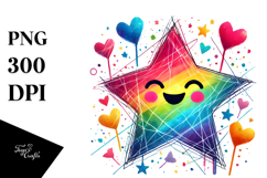 Simple Smiling Moon PNG Product Image 1