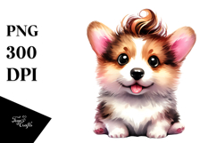 Cute Baby Pembroke Welsh Corgi PNG Product Image 1