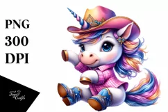 Baby Unicorn Dancer, Energetic PNG Product Image 1