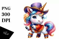Baby Unicorn Dancer, Festive PNG Product Image 1