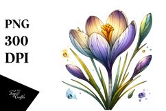 Detailed Wooden Small Stained Crocus | Sublimation | Product Image 1