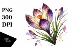 Detailed Wooden Small Stained Crocus | Sublimation | Product Image 1