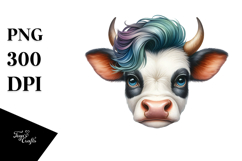 Happy Cool Cow PNG Product Image 1