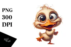 Ridiculously Cute Cartoon Duck PNG Product Image 1