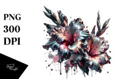 Glossy Gladiolus with Metallic Insertions | Sublimation | Product Image 1
