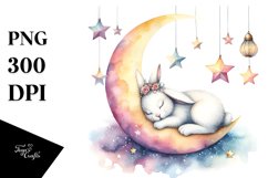 Vibrant Boho Bunny Clipart Product Image 4