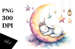 Vibrant Boho Bunny Clipart Product Image 1