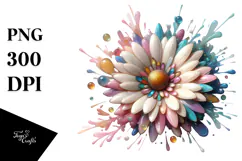 Shiny Daisy Made of , PNG Product Image 1