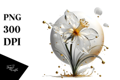 Glossy Narcissus PNG Product Image 1