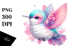 Vibrant Hummingbird Clipart Product Image 1