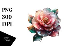 Glossy Magical Camellia Watercolor Splash Product Image 3