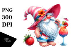 Gnome in Beachwear, Transparent PNG Product Image 1