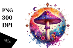 Magical Celestial Mushroom, High-Res PNG Product Image 1
