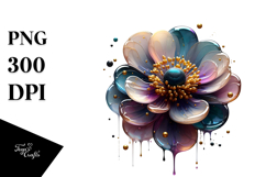 Glossy Anemone PNG Product Image 1