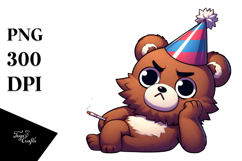 Party Bear PNG Product Image 1