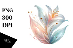 Pastel Glossy Snowdrop 20 oz Tumbler PNG Product Image 1