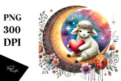 Boho Lamb Digital Painting Product Image 1