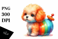 Cute Baby Dog Drawing | Clipart Product Image 1
