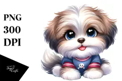 Happy Havanese Puppy, High-Res PNG Product Image 1