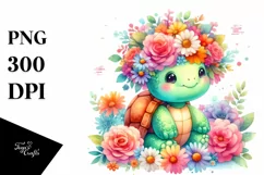 Vibrant Flower Crown Colorful Flowers | Sublimation | Product Image 3