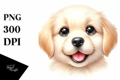 Cute Baby Golden Retriever Watercolor Product Image 3