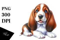 Adorable Basset Hound, Transparent PNG Product Image 1