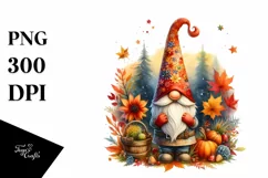 Autumn Gnome PNG Product Image 1