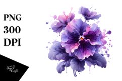 Glossy Violet with Splash | Sublimation | Clipart Product Image 3