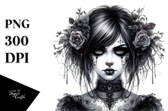 Gothic Girl, High-Res PNG Product Image 1
