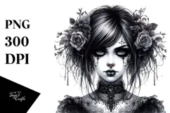 Gothic Girl, High-Res PNG Product Image 1