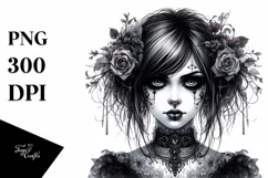 Gothic Girl, High-Res PNG Product Image 1