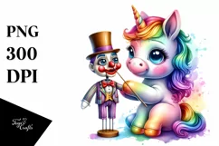 Baby Unicorn with Dummy, Quirky PNG Product Image 3