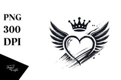 Heart with Wings, PNG Product Image 1