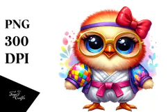 Goofy Baby Chicken Disco Ball PNG Product Image 1