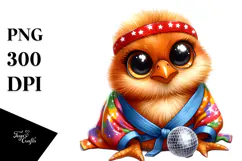 Goofy Baby Chicken Disco Ball PNG Product Image 1