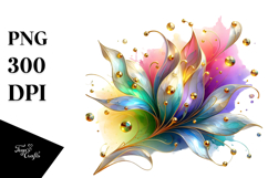 Glossy Snowdrop with Metalic Insertions, Transparent PNG Product Image 1
